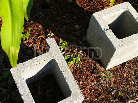 broken brick on the ground