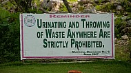 funny but serious sign in Loboc Philippines