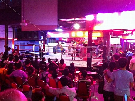 Muay Thai in a Bangkok Club