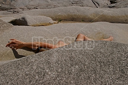 Lady on a Rock
