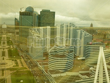 Astana through glass