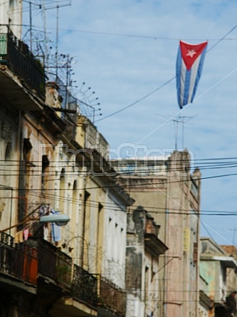 Flag Over City