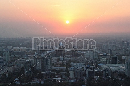 sunset in Almaty (Kazakhstan)