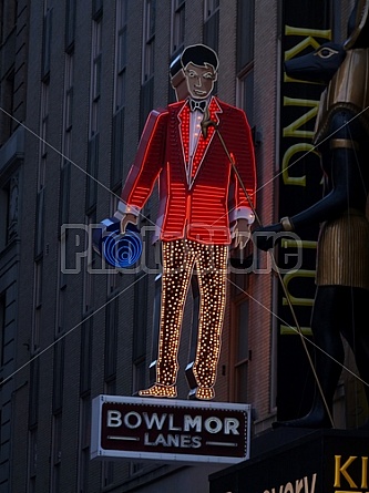 Bowlmor Lanes Neon Sign, Manhattan