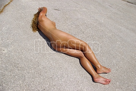 Lady on a Rock 8