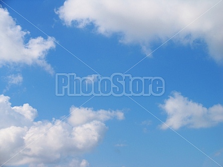 clouds in a blue sky