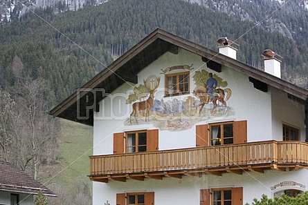 Fresco buildings in Oberammergau