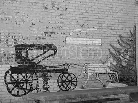 Horse and Buggy Graffiti