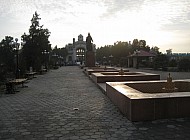 Railway station in Turkestan (Kazakhstan)