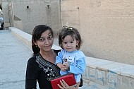 Uzbek mother with her child, Tashkent, Uzbekistan