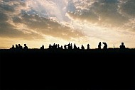 Silhouette Sunset Primrose Hill, London