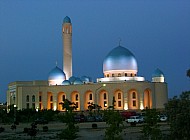 Mosque by night, Aktau (Kazakhstan)