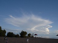 interesting clouds at Issyk Kul