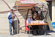 vendor stand outside of Bishkek (Kyrgyzstan)
