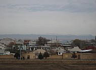 view over the city of Turkestan (Kazakhstan)