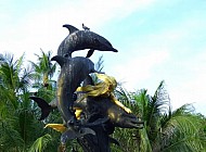 Dolphin Statue in Thailand