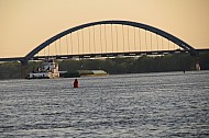 Barge on the Mississippi