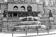 Fountain in Winceslas Square Prague