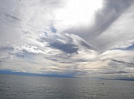 Cloudy Sky Over Lake Issyk Kul