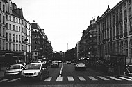 street traffic in Paris