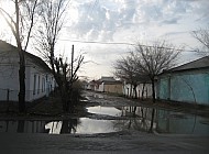 Shortly after a rain shower in Turkestan (Kazakhstan)