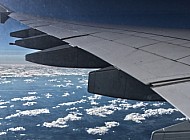 The View from A380-800 the largest passenger airplane