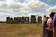 tourists at stonehenge