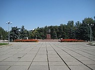 park statue in Bishkek (Kyrgyzstan)